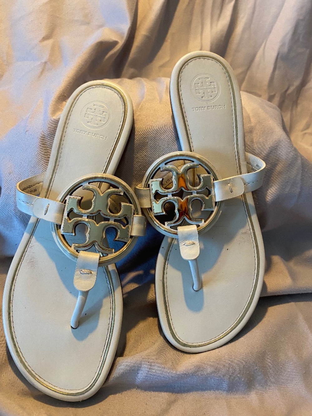 Tory Burch Metal Muller Sandels